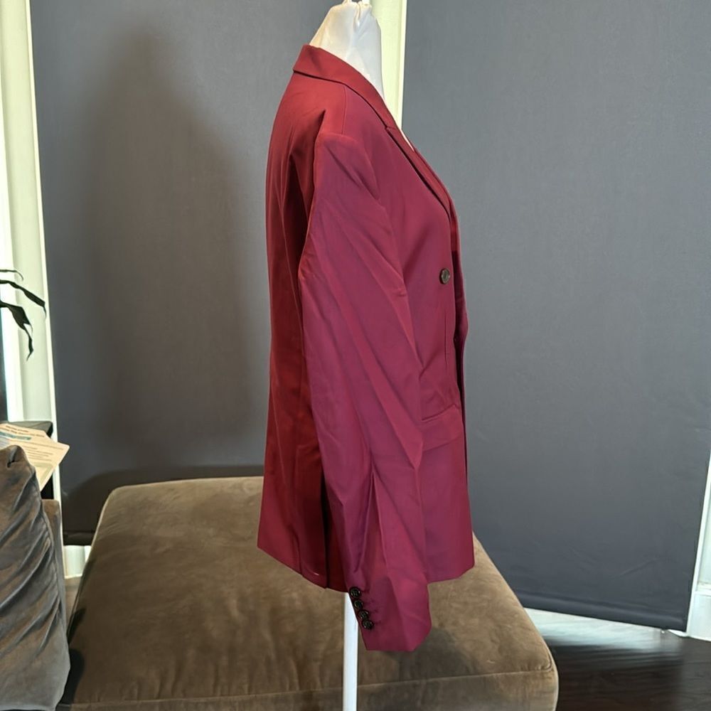 Men’s Slim Fit Double Breasted 2Piece Suit Notched Lapels Jacket 36 Pants 32 NWT - Picture 3 of 12